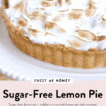 Sugar free lemon pie Keto