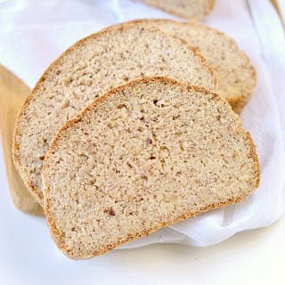 Eggless Vegan Keto Bread Loaf with Almond Flour