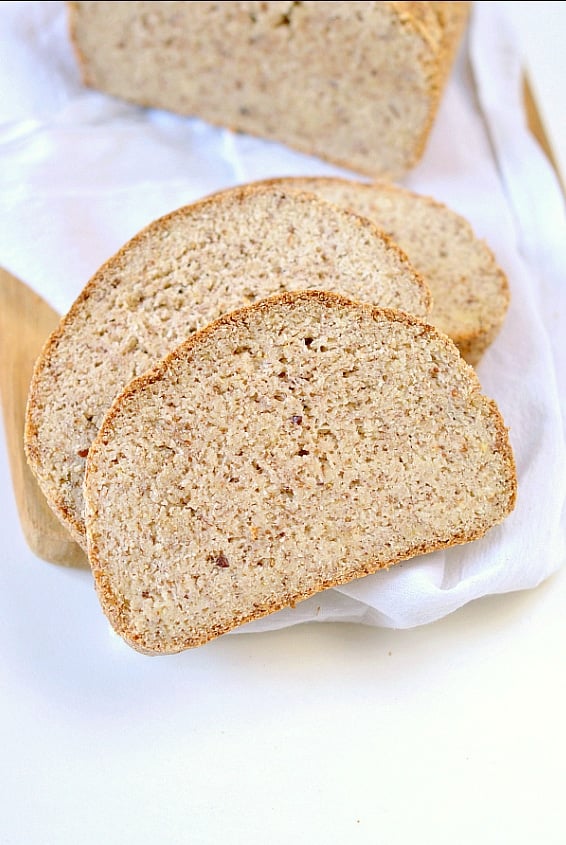 Eggless Vegan Keto Bread Loaf With Almond Flour Sweetashoney