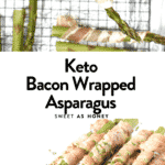 Keto Bacon wrapped asparagus in the oven