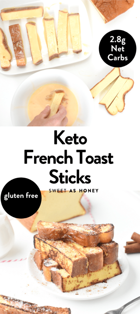 Keto French toast with egg loaf
