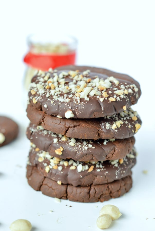 Vegan Chocolate Peanut Butter Cookies