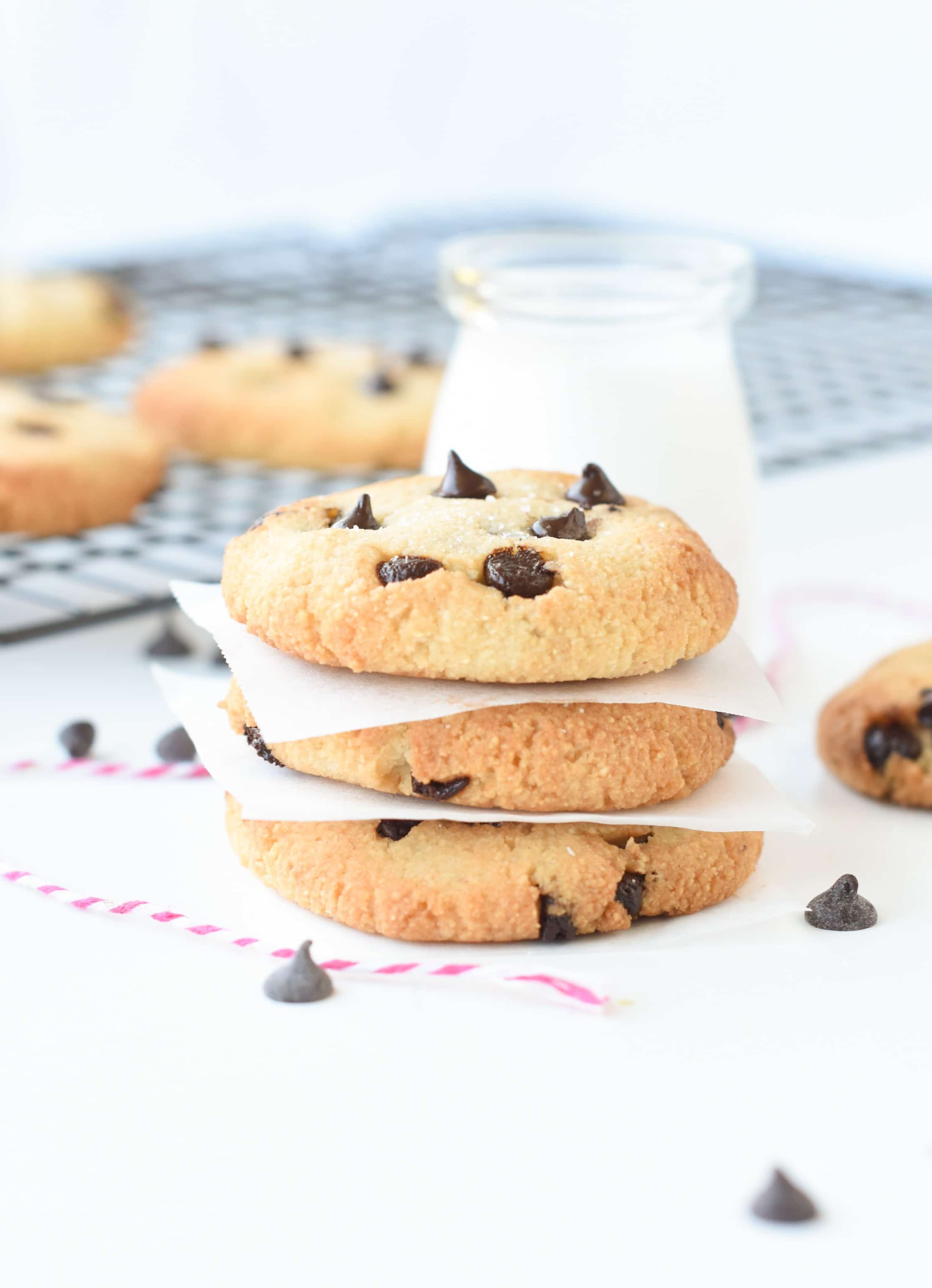 Vegan Keto Cookies with Chocolate Chips