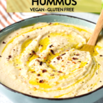 This White Bean Hummus aka white bean dip is creamy with a rich garlic lemon flavors. It's made from white beans instead of chickpeas, which adds an ultra creamy texture to the dip.This White Bean Hummus aka white bean dip is creamy with a rich garlic lemon flavors. It's made from white beans instead of chickpeas, which adds an ultra creamy texture to the dip.