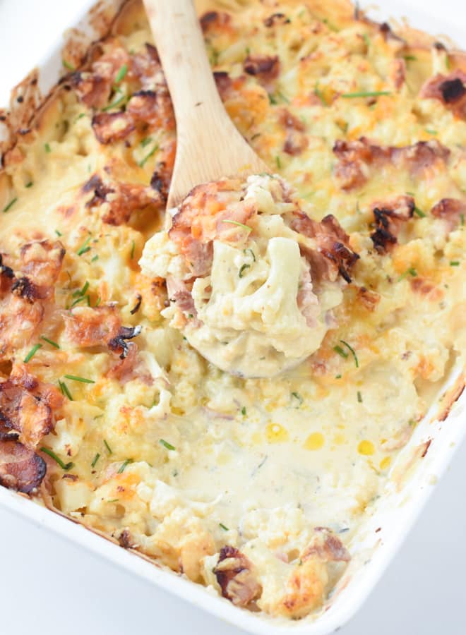 baked cauliflower casserole keto