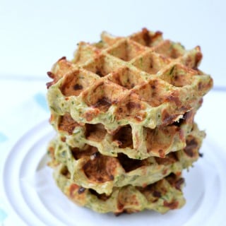 Zucchini Buckwheat Waffles. An easy clean eating recipe.