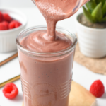 This Chocolate Raspberry Smoothie is a delicious, thick, creamy chocolate smoothie with a touch of tangy flavor from raspberries.