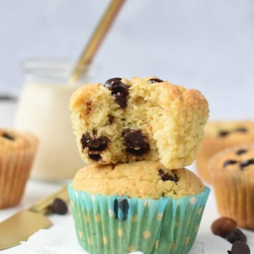 Almond Flour Chocolate Chips Muffins (Keto)