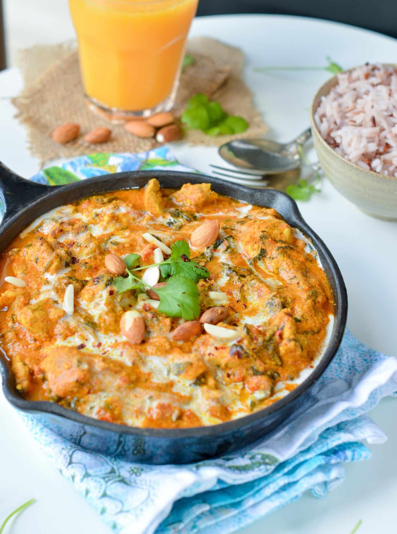 Healthy Chicken Tikka Masala keto + low carb - Sweetashoney