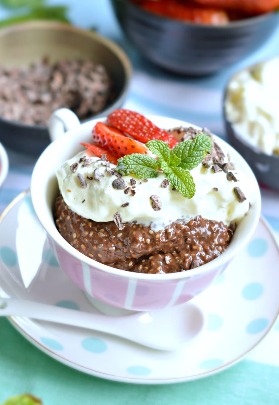 Chocolate Chia Seed Pudding Sugar Free