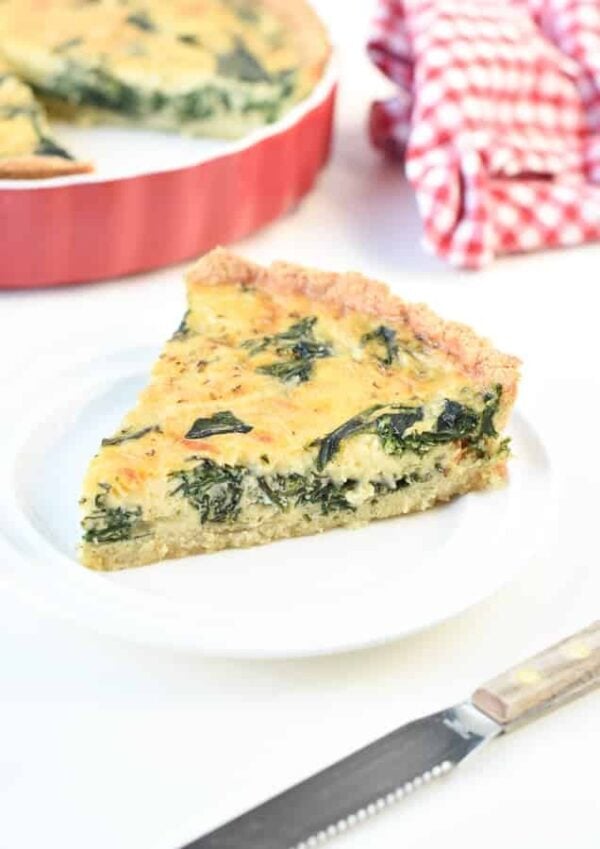 Keto Spinach Quiche with Almond Flour - Sweet As Honey