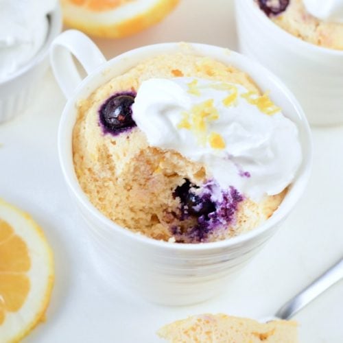 Keto Lemon Mug Cake (Gluten-Free, Dairy-Free)