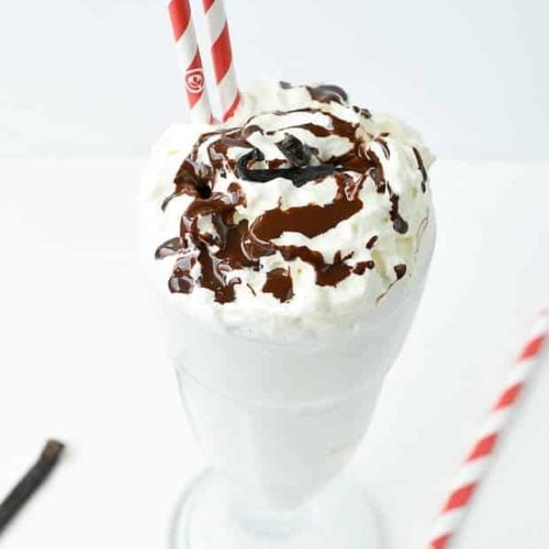 low carb vanilla milkshake