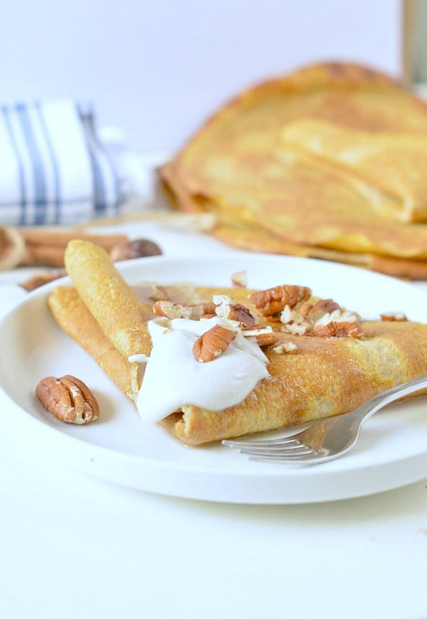 pumpkin crepes low carb