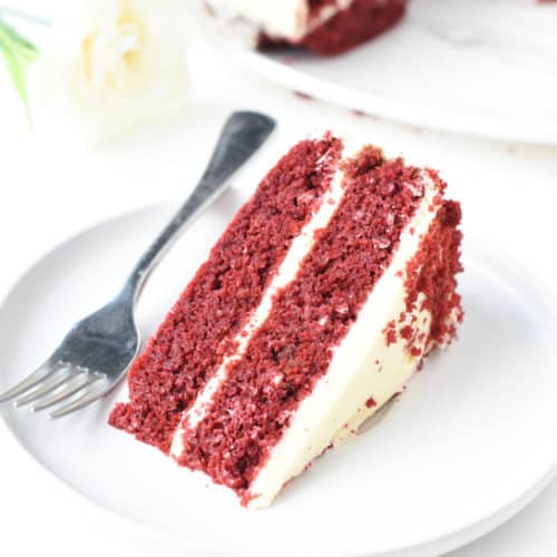 Keto Red Velvet Cake with Cream Cheese Frosting